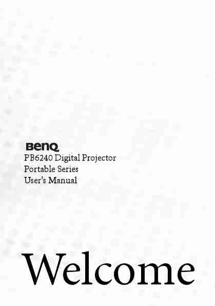 BenQ Projection Television PB6240-page_pdf